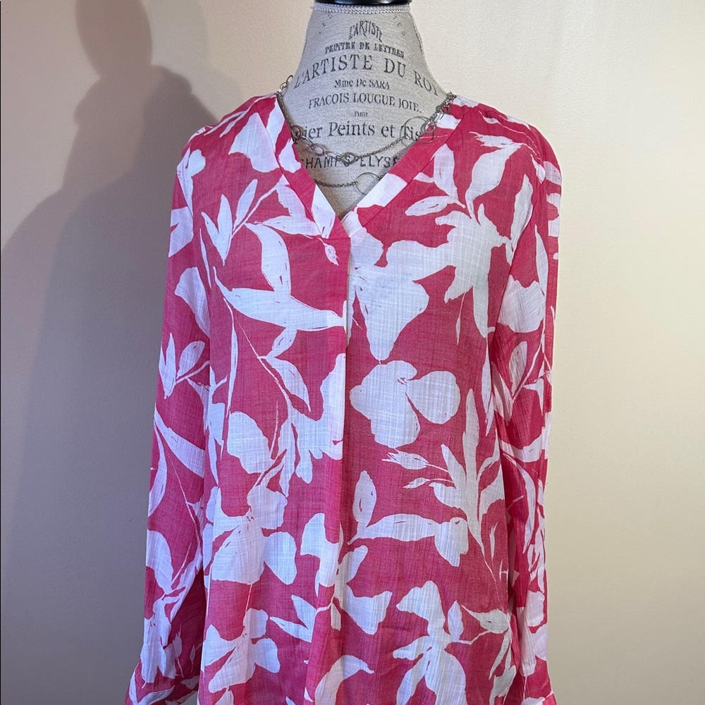 iyla Floral Blouse, Sheer (size xl)